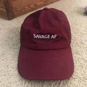 MAROON Hat - baseball cap - Savage Af